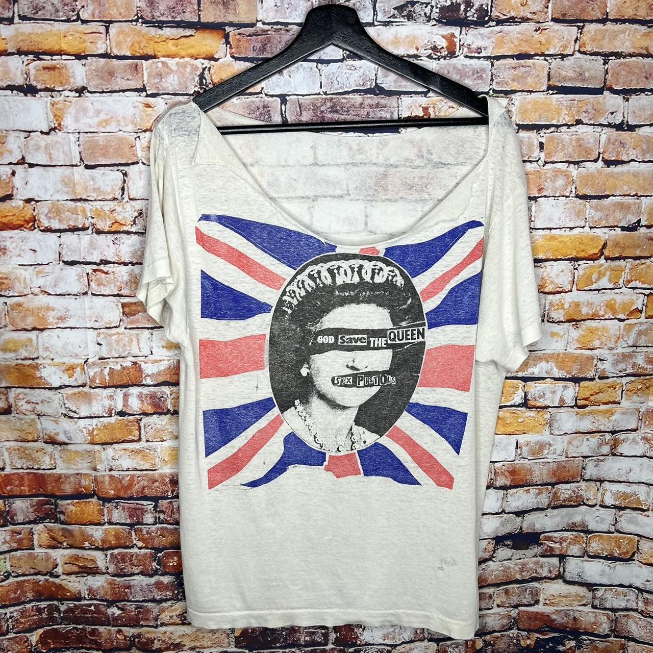 Vintage Sex Pistols God Save The Queen T Shirt... - Depop