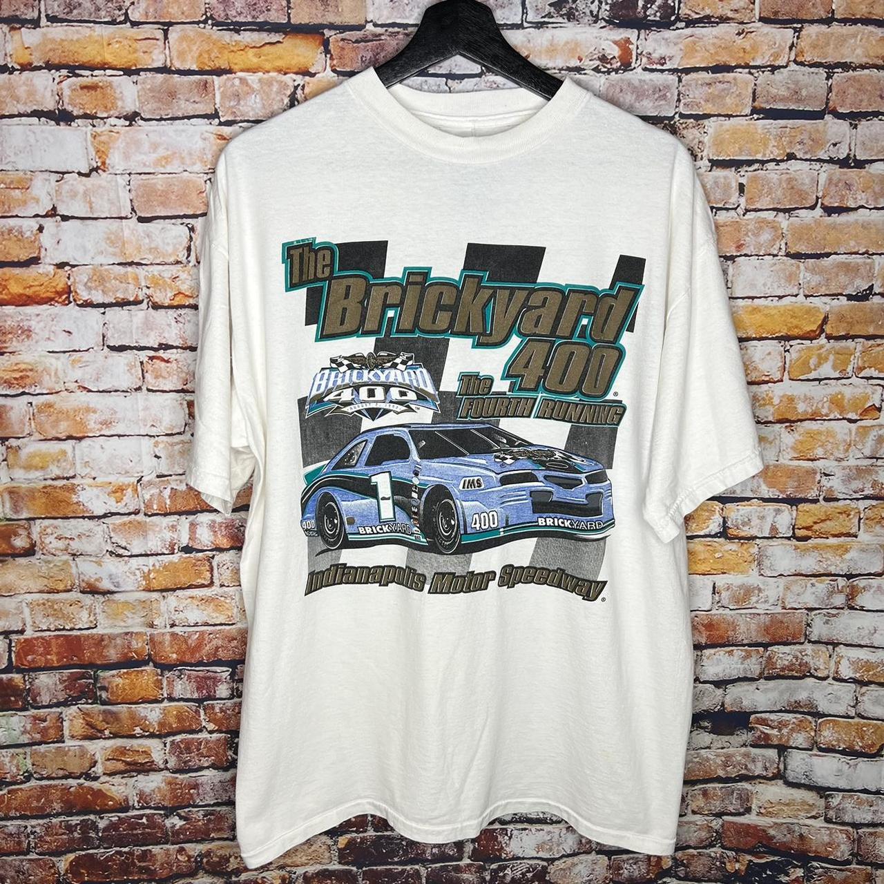 Vintage NASCAR Brickyard 400 1997 Racing T Shirt Depop