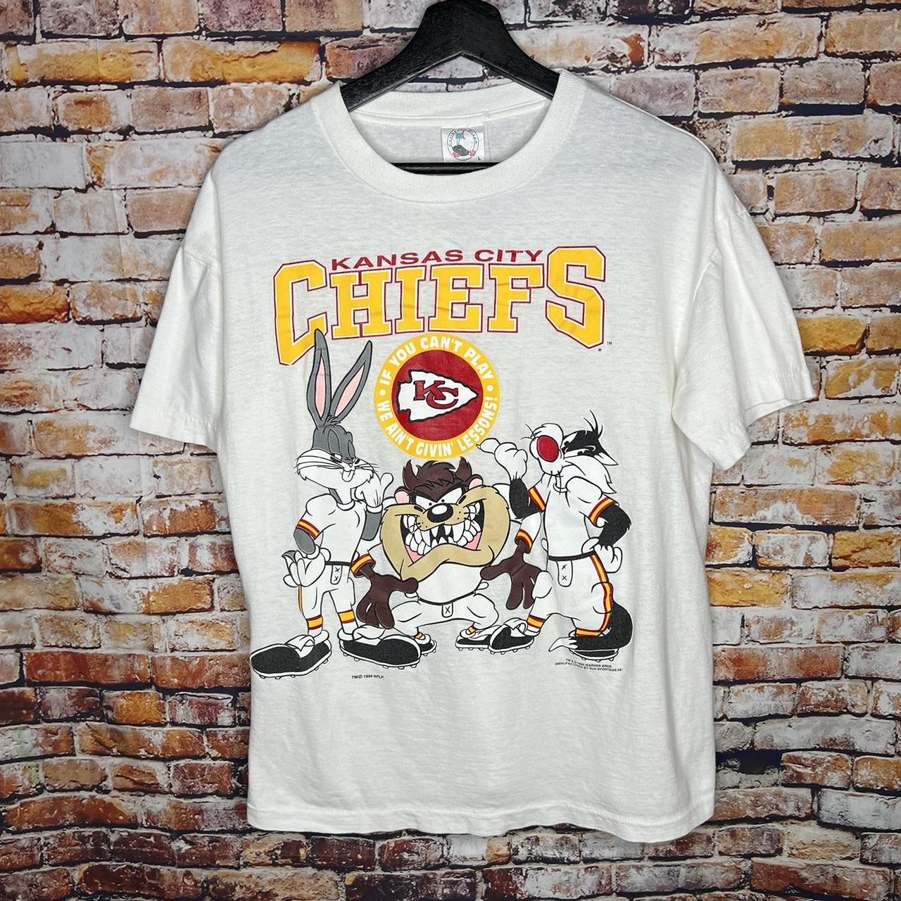 Gildan, Shirts, Vintage Nfl Kansas City Chiefs Looney Tunes Tshirt Kansas  City Chiefs Shirt