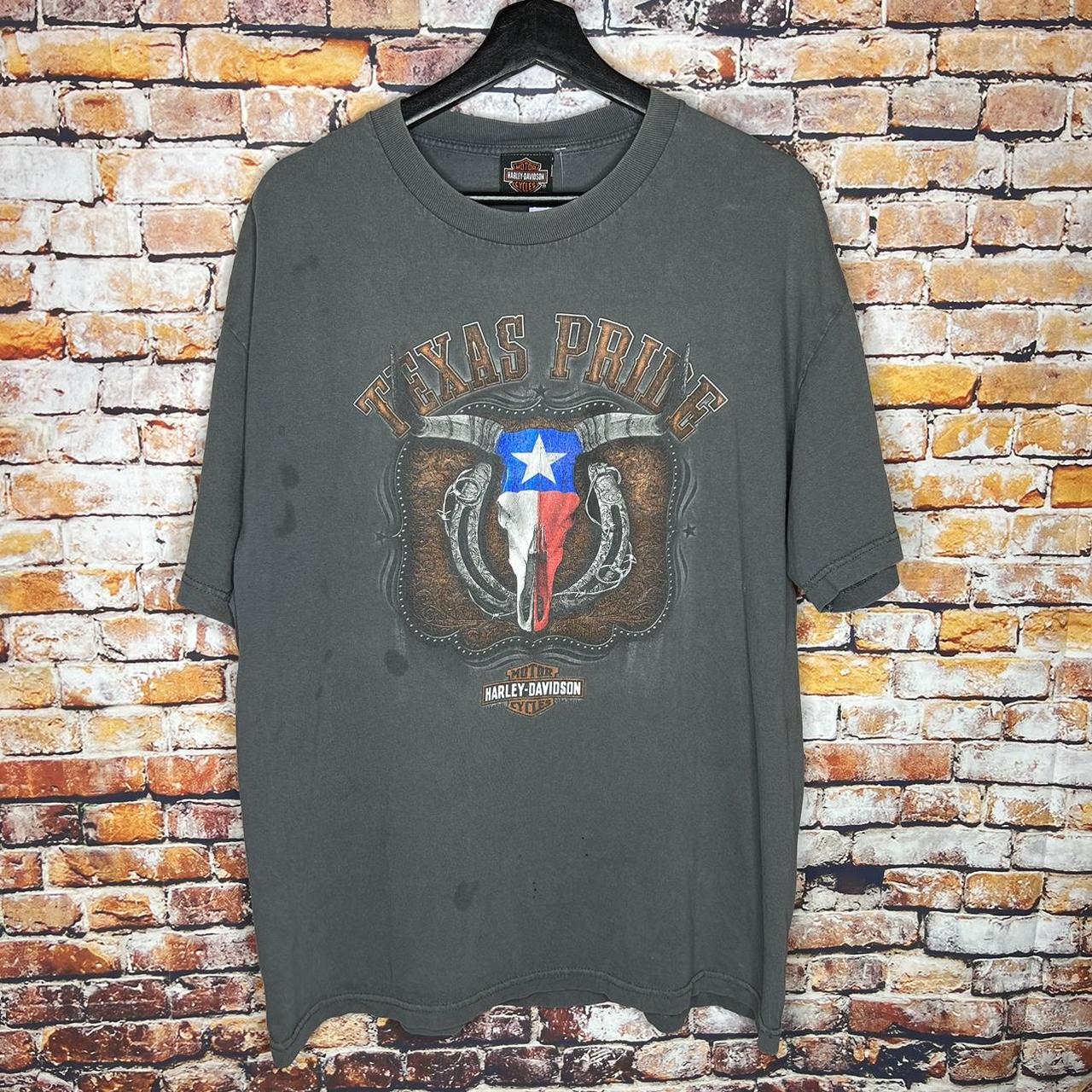 Vintage Harley Davidson Motorcycles Texas Pride T... - Depop