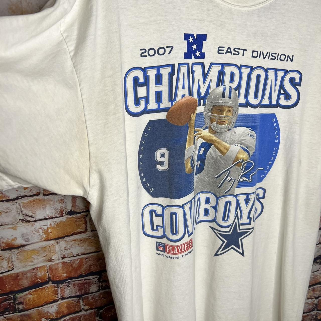 NFL Cowboys Tony Romo Jersey T Shirt Front and Back, - Depop