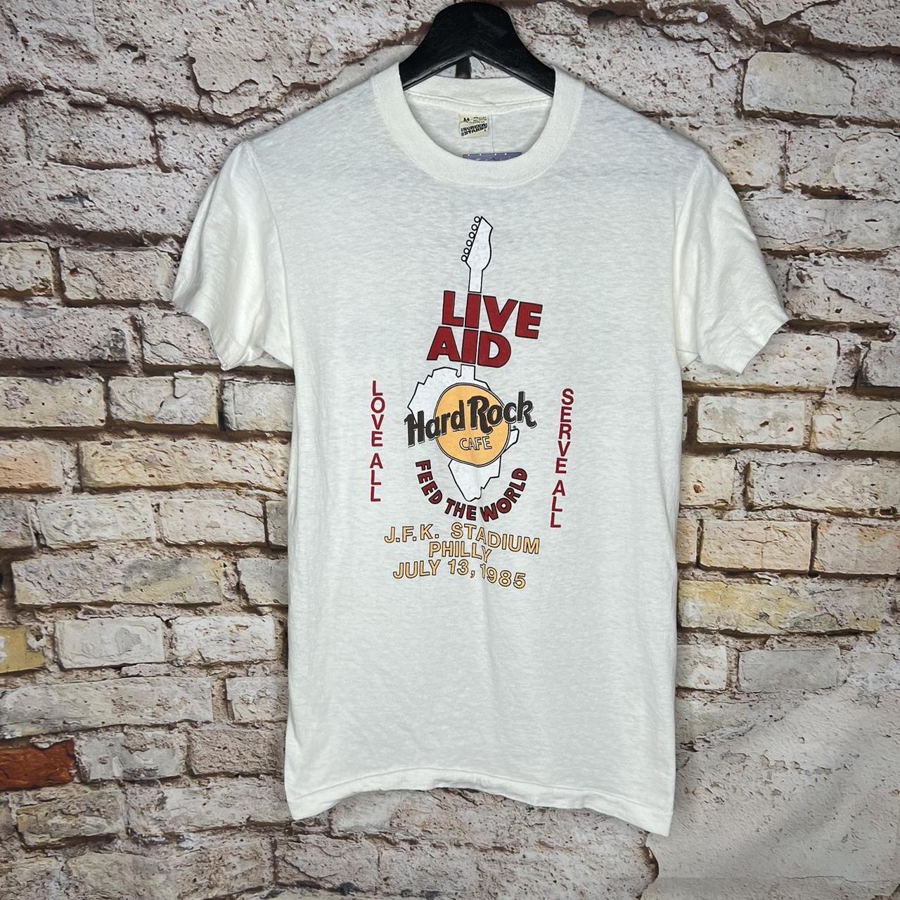 Vintage Live Aid Hard Rock Cafe 1985 Music Depop