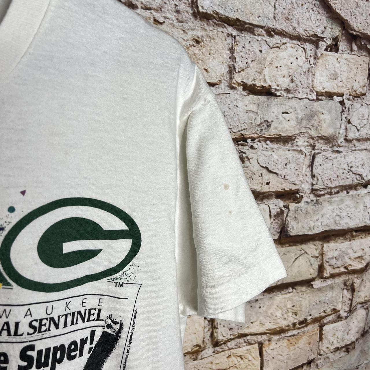 Vintage 80's Green Bay Packers Jersey style shirt - Depop