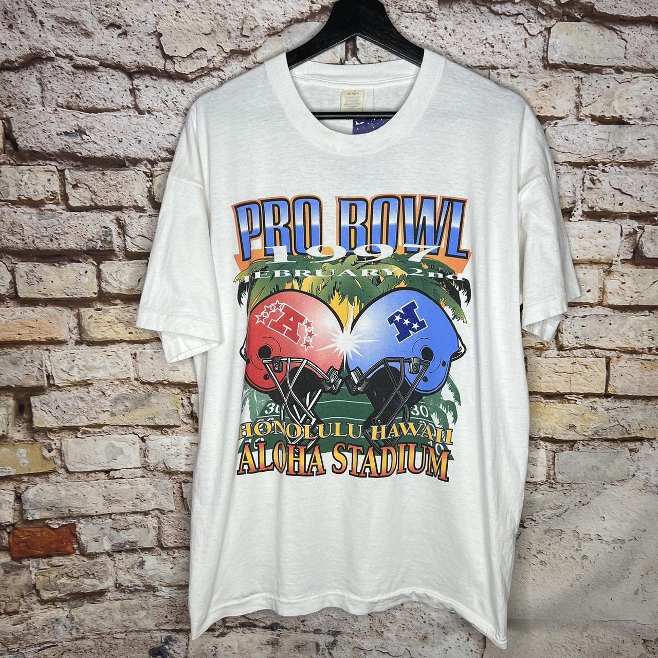 Vintage Pro Bowl 1997 Honolulu Hawaii Football T - Depop