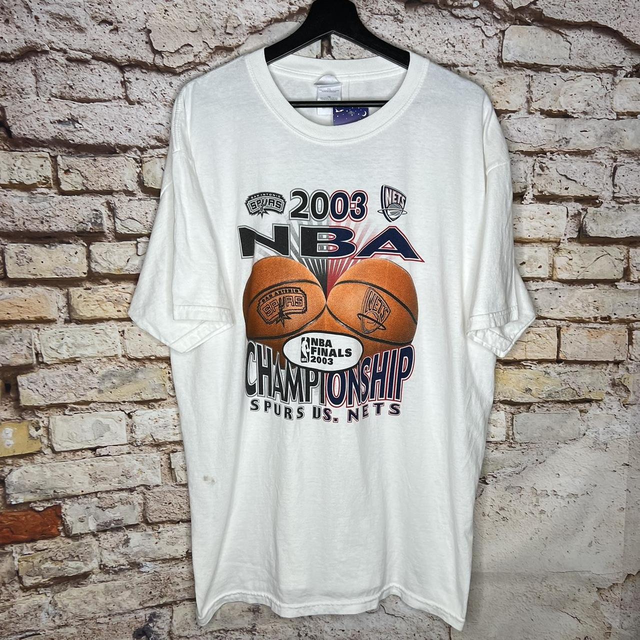 Vintage Spurs Vs Nets Basketball 2001 NBA... - Depop