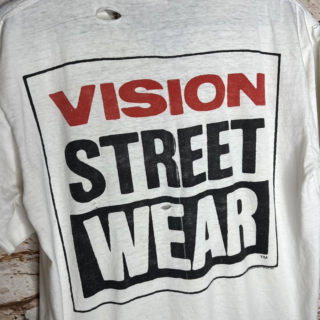 Vintage Vision Street Wear 1987 T Shirt 80s Size: L... - Depop