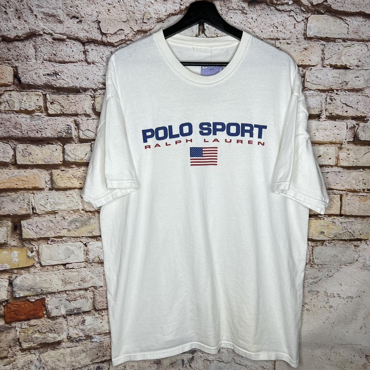 Vintage 90s Polo Ralph Lauren Sport Fishing T-Shirt - Depop