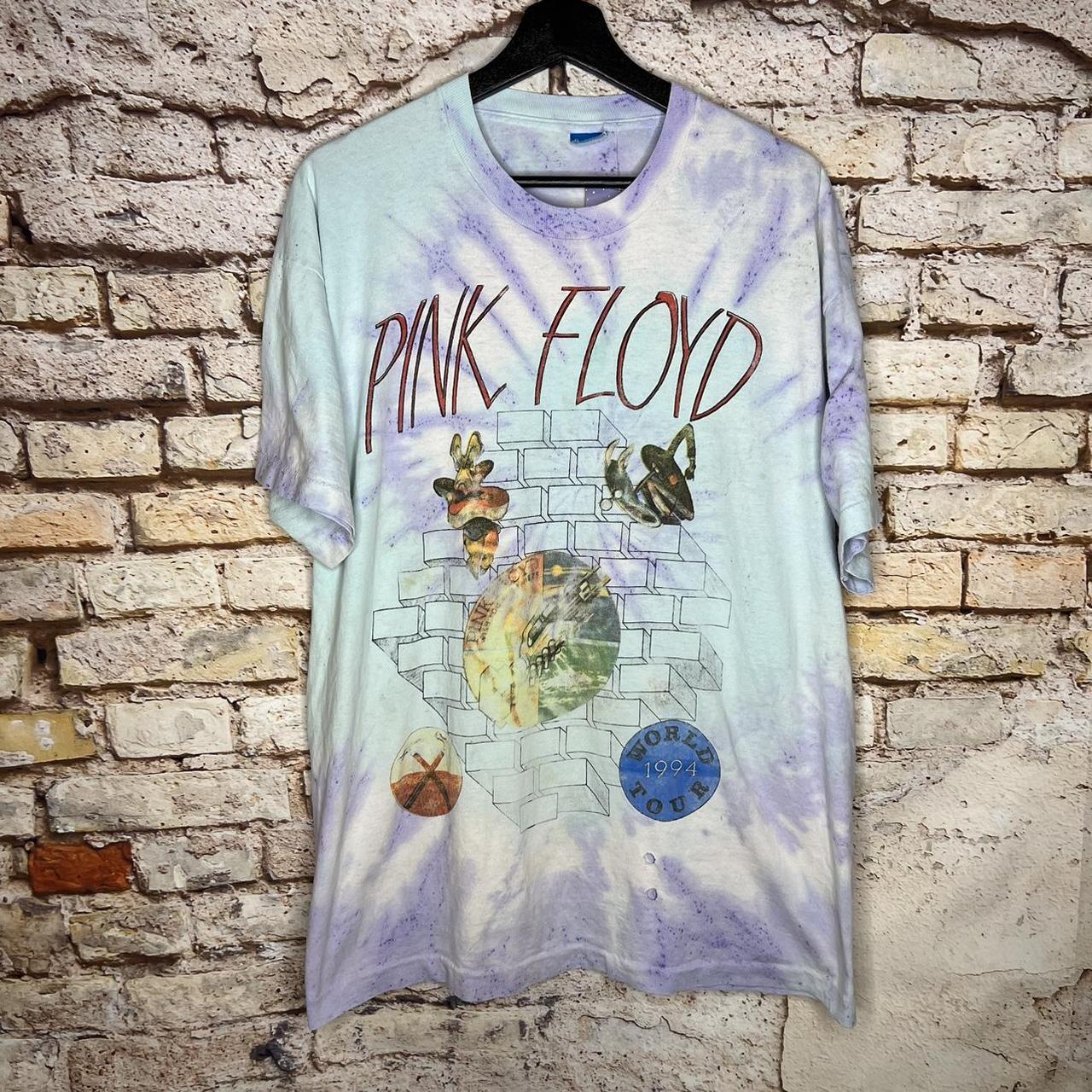 Vintage Pink Floyd 1994 World Tour Tie Dye T Shirt... - Depop