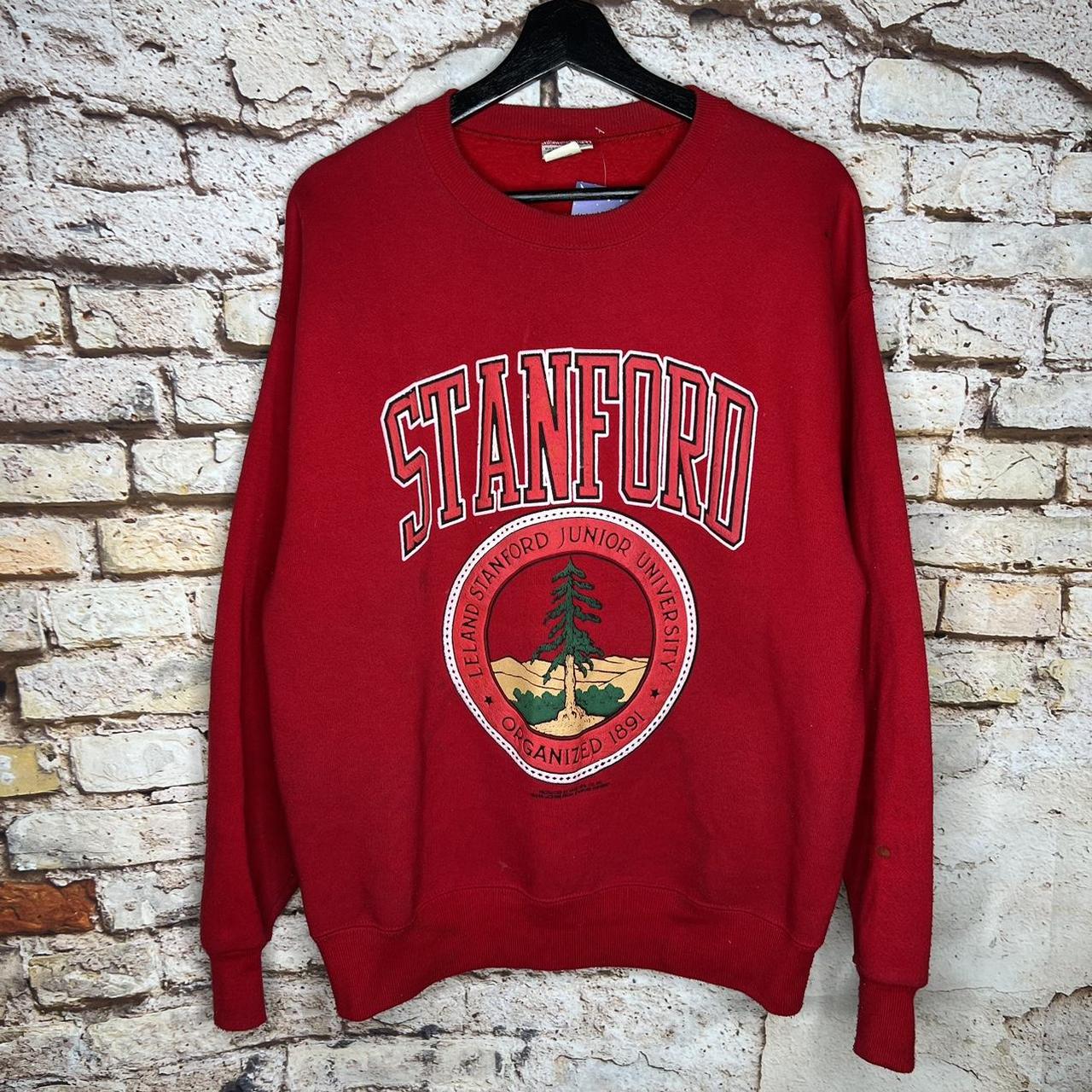 VINTAGE STANFORD UNIVERSITY RED HOODIE