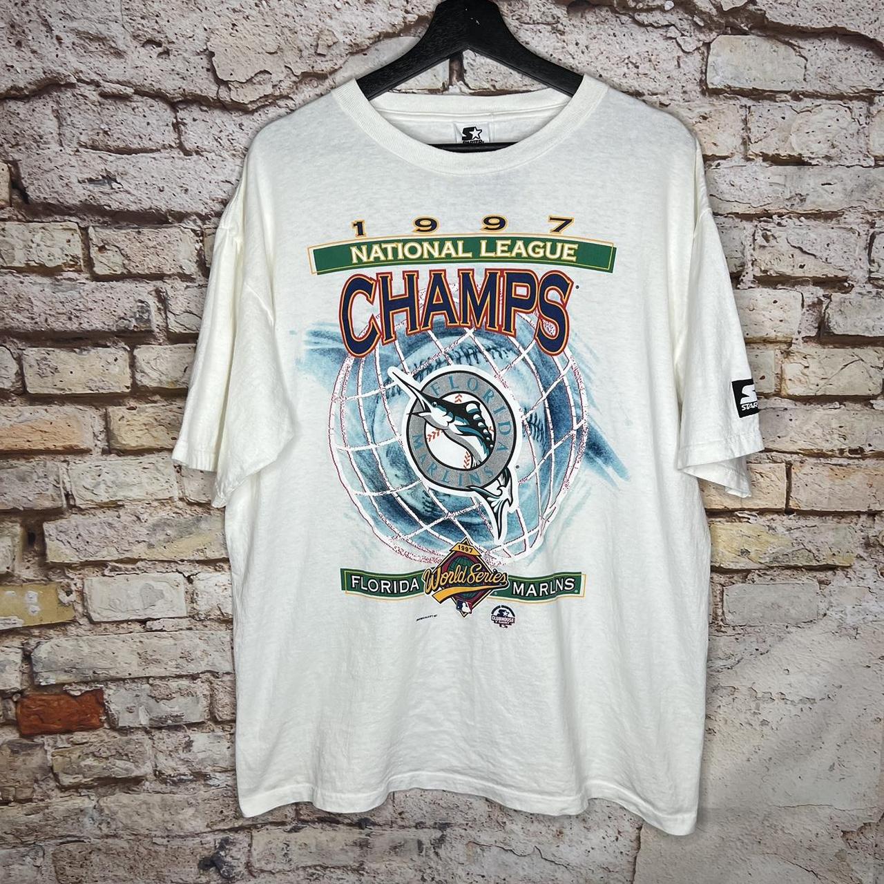 Vintage Florida Marlins Baseball League T-Shirt On Sale