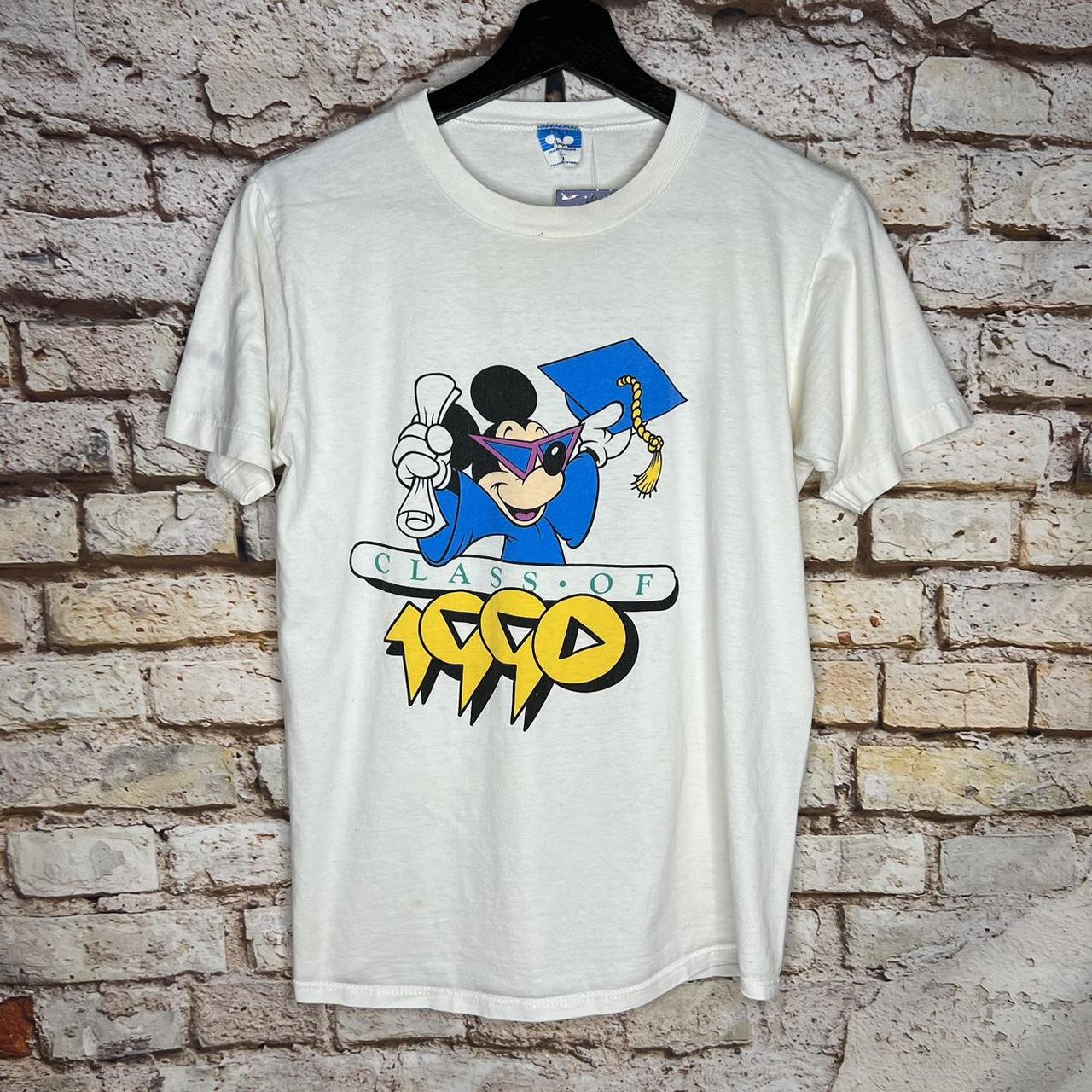 Vintage Disney Class Of 1990 Mickey Mouse T Shirt...