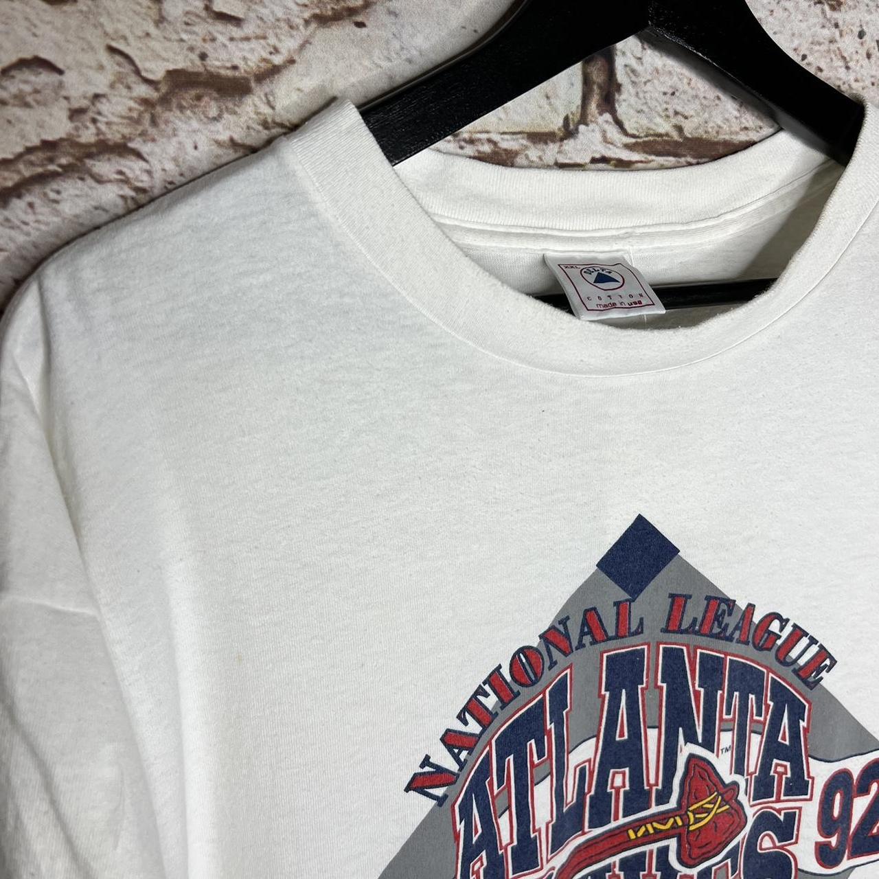 Vintage 1992 Made In USA Atlanta Braves National - Depop