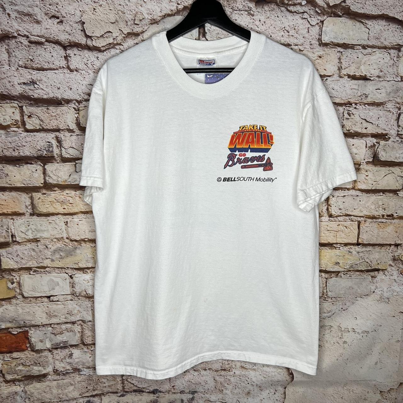 Vintage Lee Sports Atlanta Braves Adult Size XL T-Shirt Gray MLB Baseball