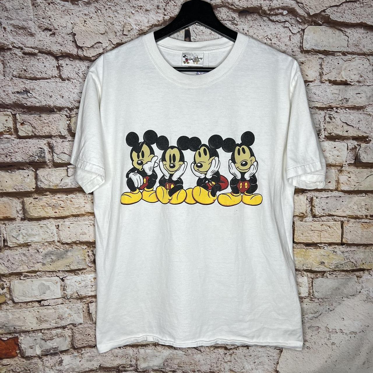 Vintage Disney Mickey Mouse Expressions T Shirt... - Depop