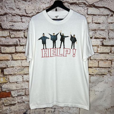 Vintage The Beatles Help I Need Somebody 1990 Band T... - Depop