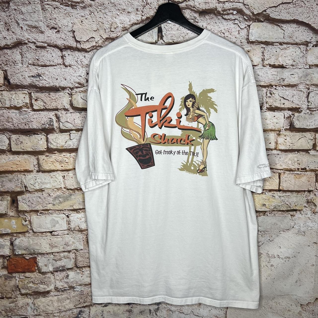 Vintage Crazy Shirts The Tiki Shack Hawaii T Shirt... - Depop