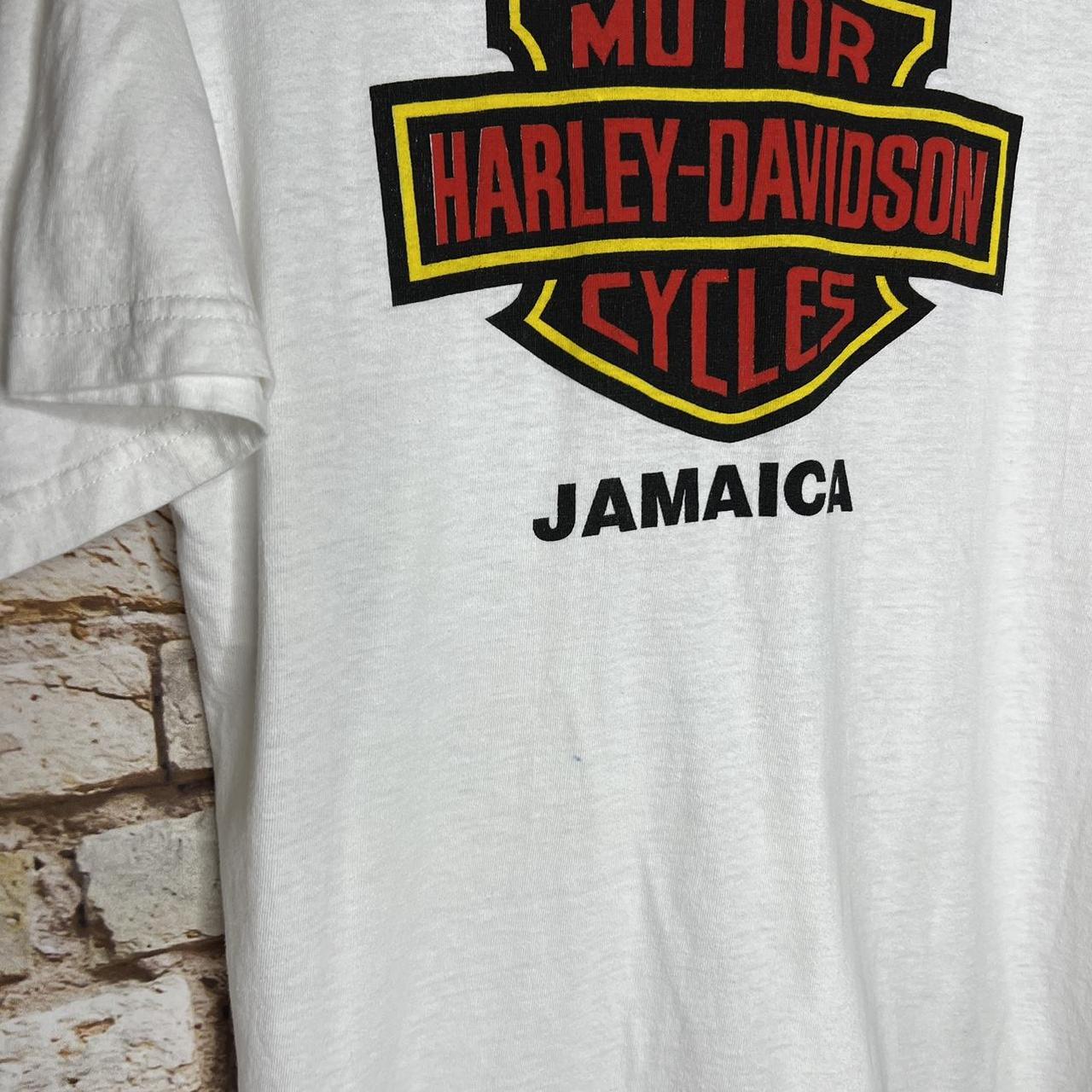 Vintage Jamaica Harley Davidson tee! sz 2XL. - Depop