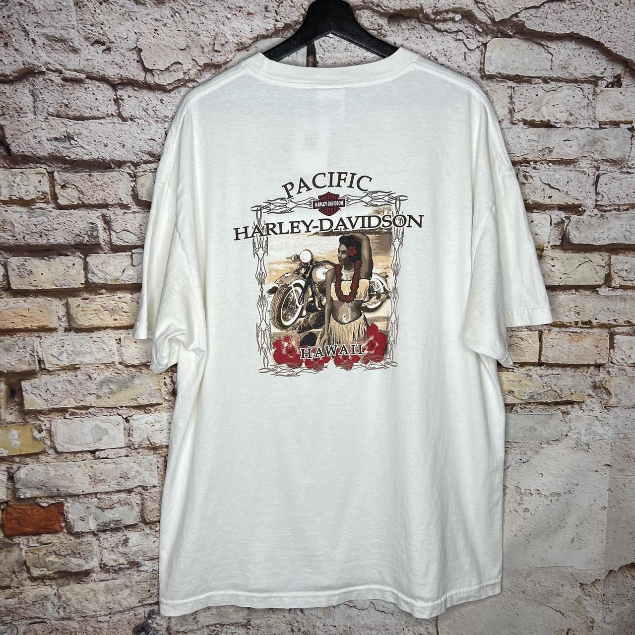 Vintage Harley Davidson Motorcycles Hawaii T Shirt... - Depop