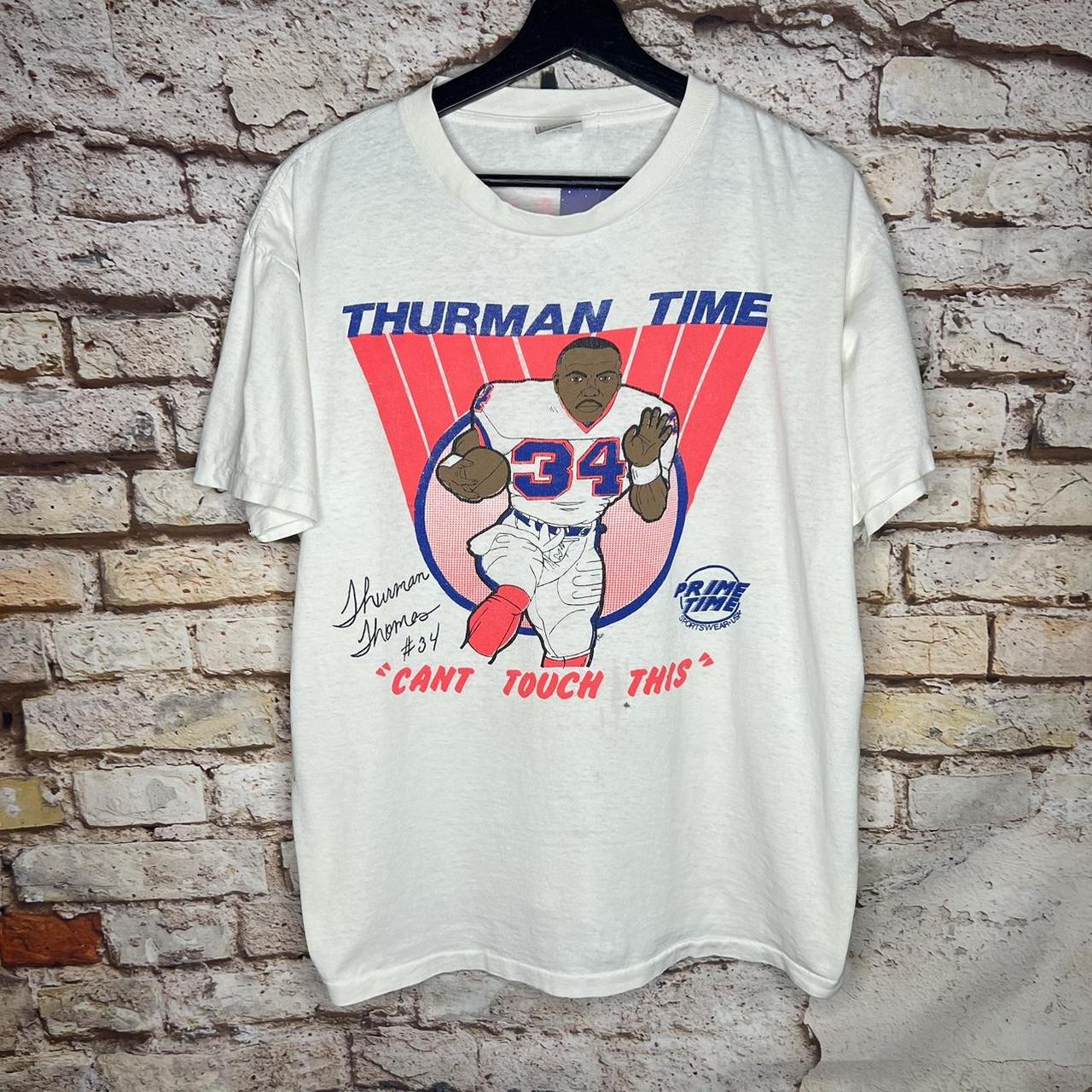 Vintage Buffalo Bills Thurman Thomas #34 T Shirt Made In USA