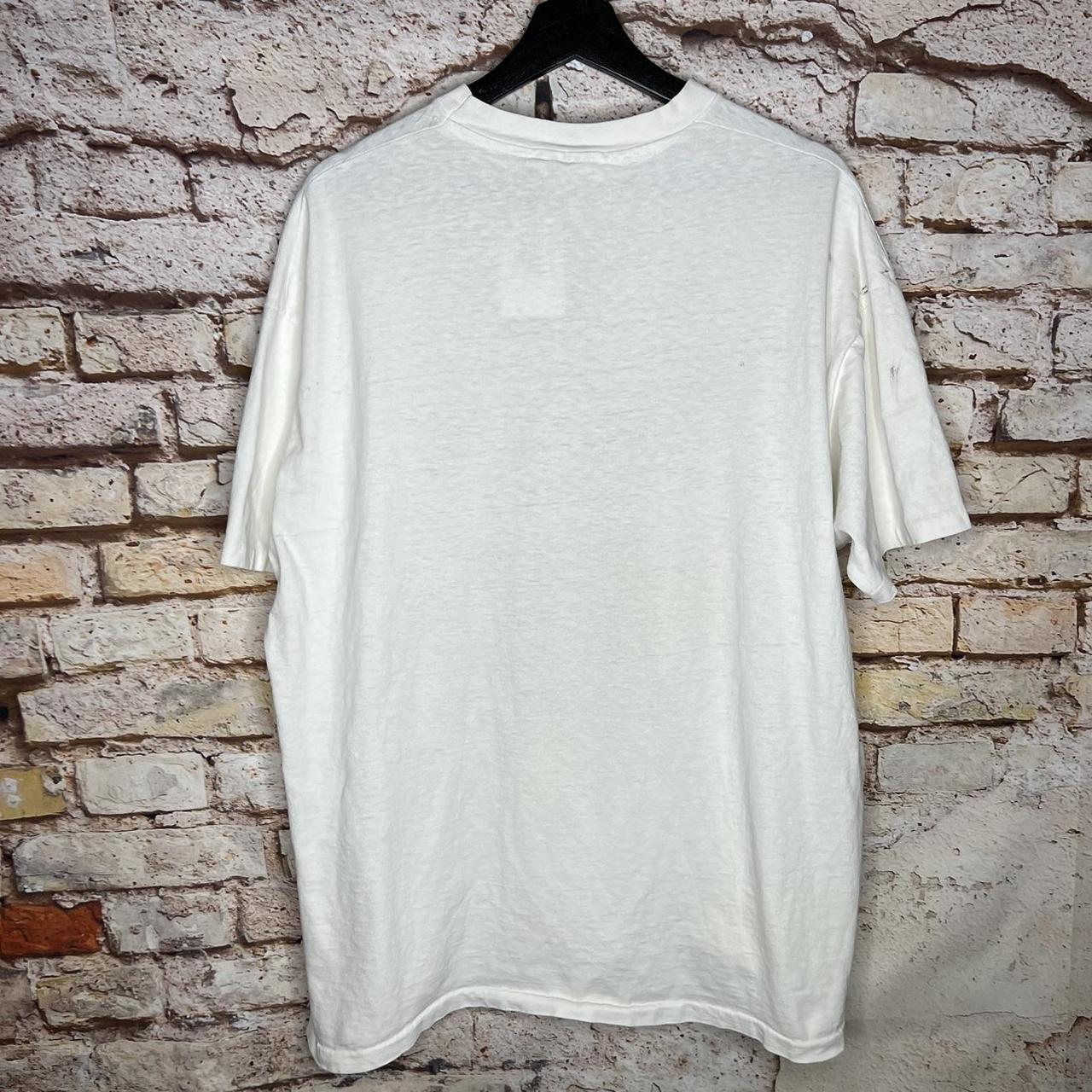 50/50 Hanes beige vintage tee t-shirt - Minimal - Depop