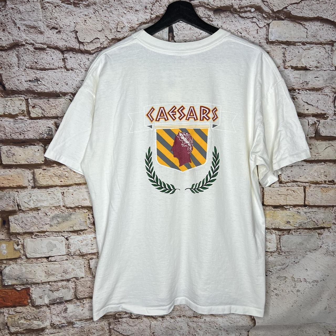 Vintage Caesars Palace Las Vegas T Shirt 90s Size:... - Depop