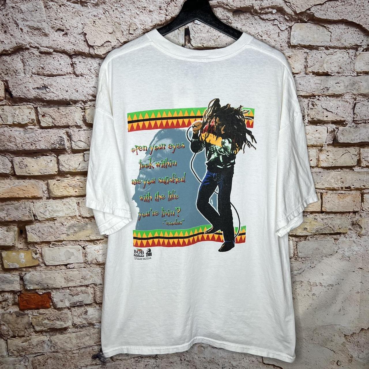 Vintage Bob Marley Open Your Eyes 1999 T Shirt... - Depop