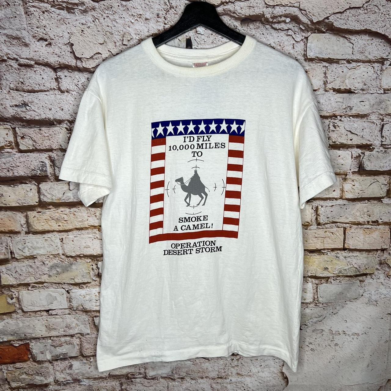 Deadstock I'd Fly 10,000 Miles to Smoke A Camel T Shirt Sz S -  Denmark