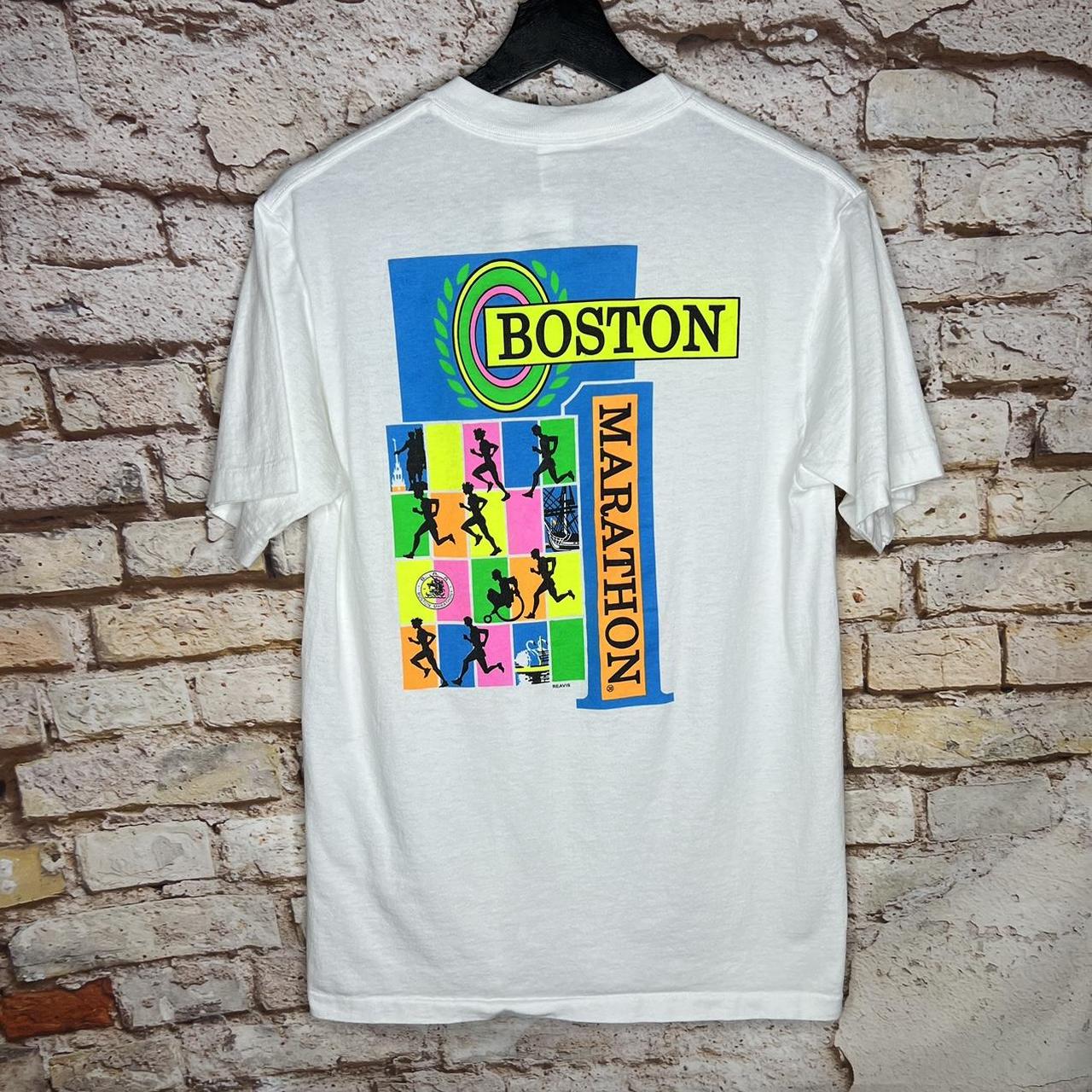 Vintage Boston Marathon Running T Shirt 90s Size: M | Depop