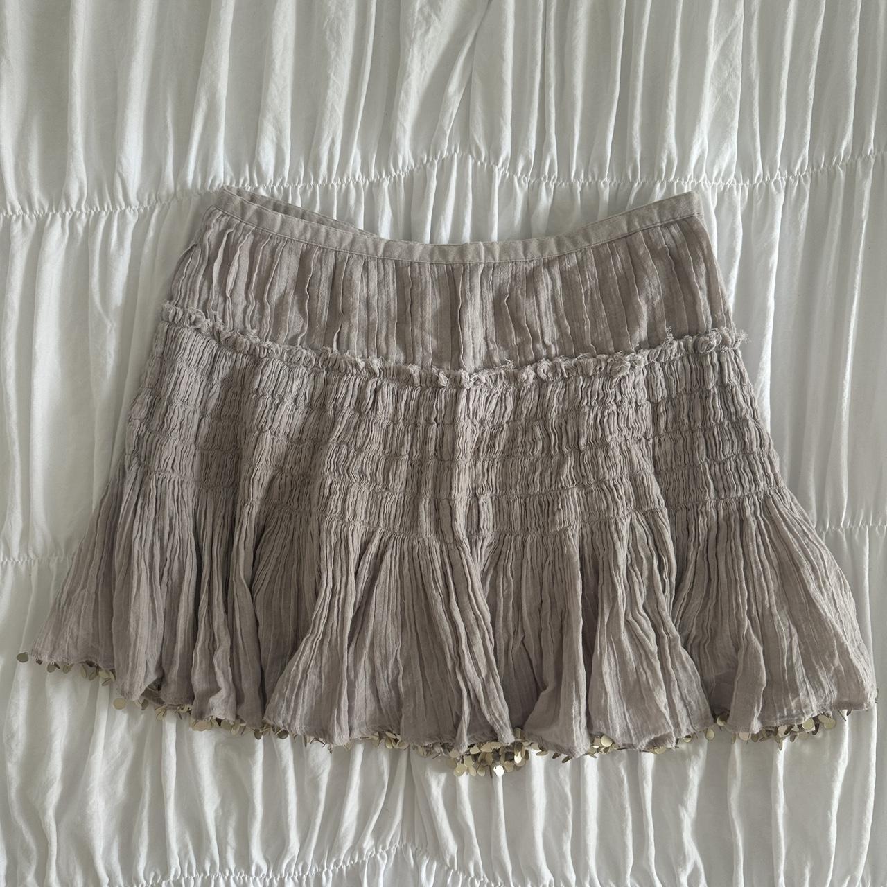 LoveShackFancy Women's Skirt - Tan/Grey - S – Lov… - image 2