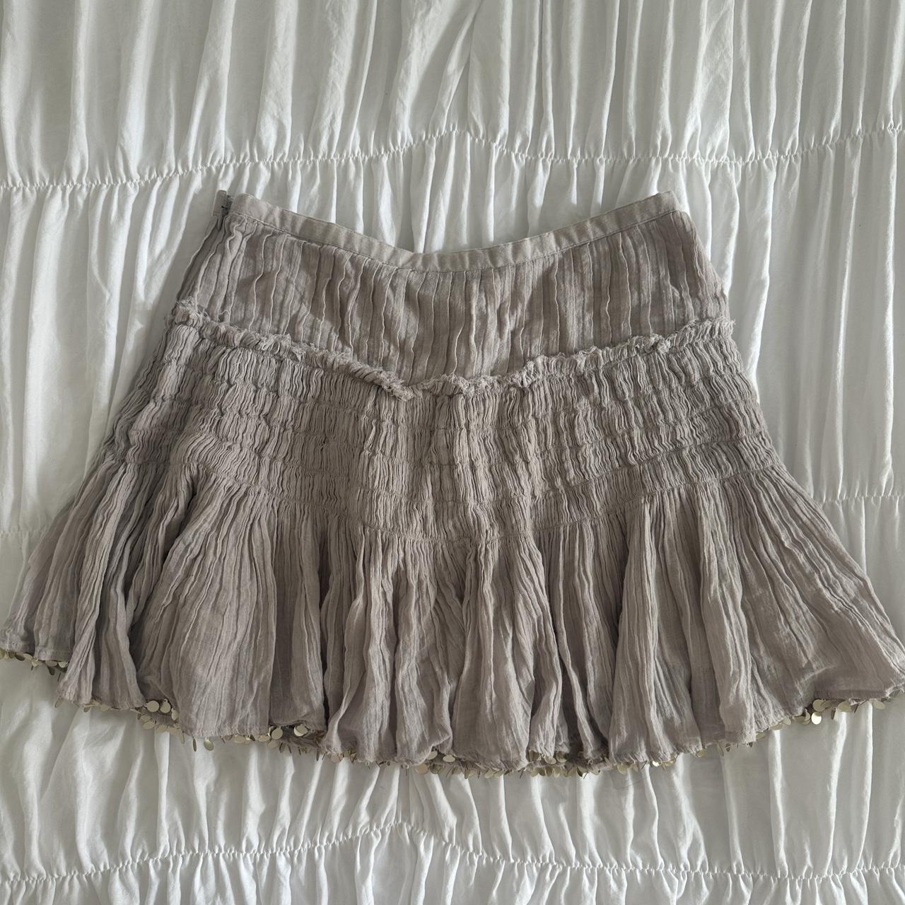 LoveShackFancy Women's Skirt - Tan/Grey - S – Lov… - image 4