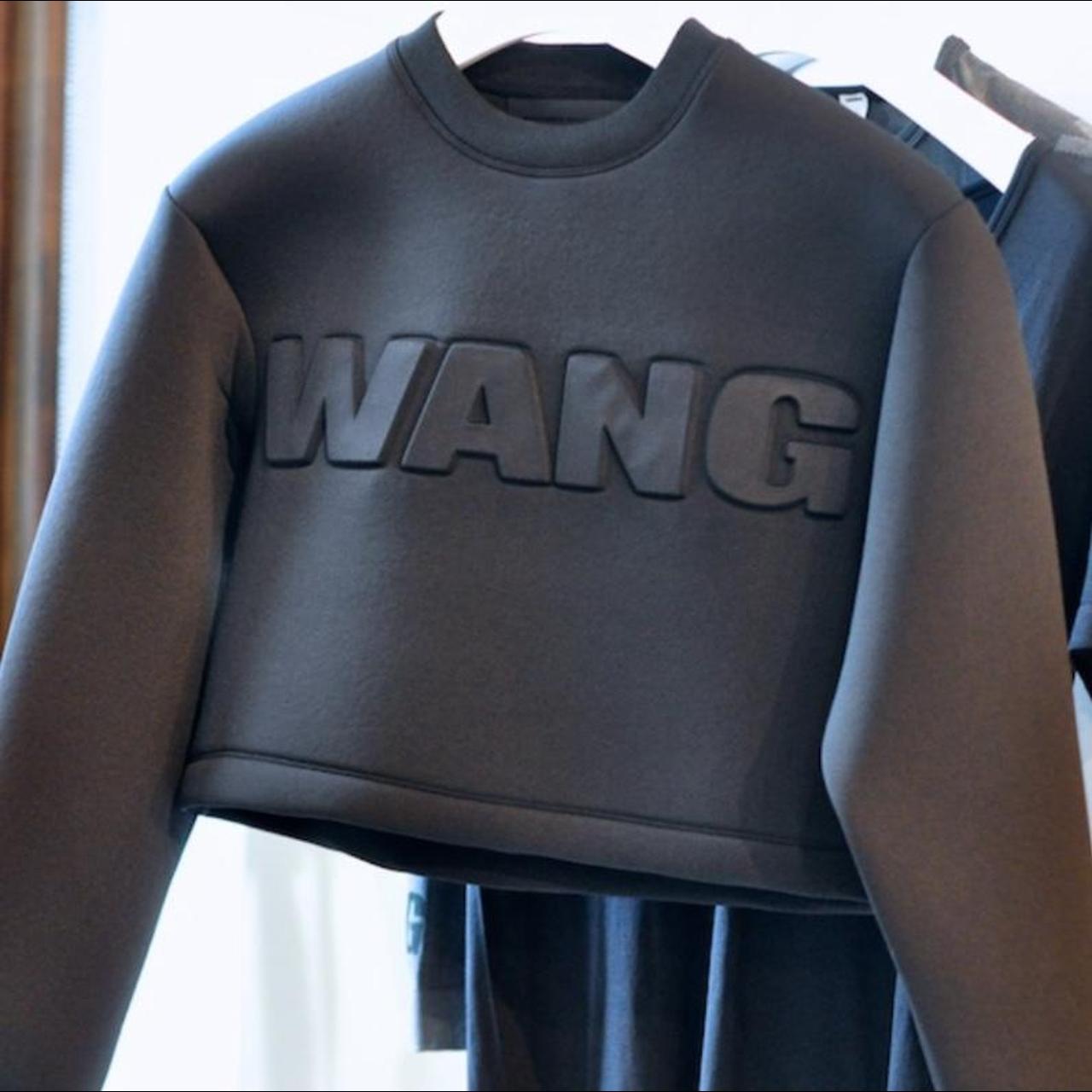 Alexander Wang X Handm Cropped Neoprene Sweater Size Depop 0435