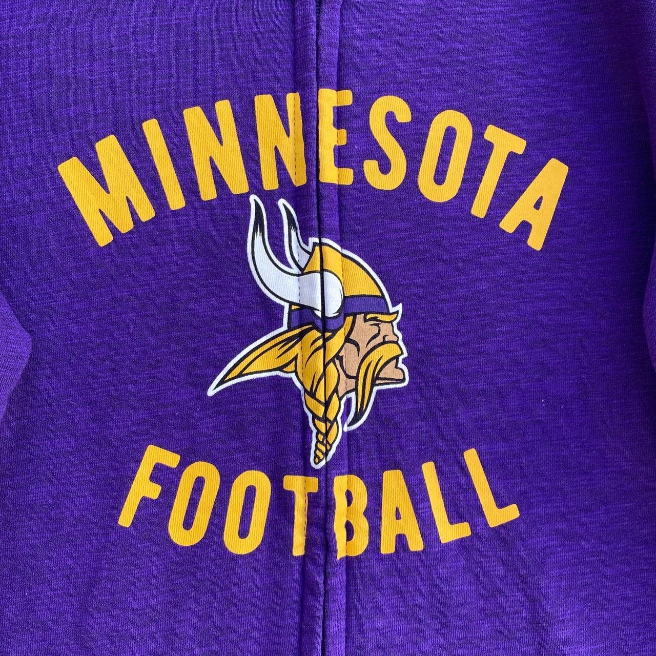 Purple Minnesota Vikings spellout hoodie! This is so - Depop