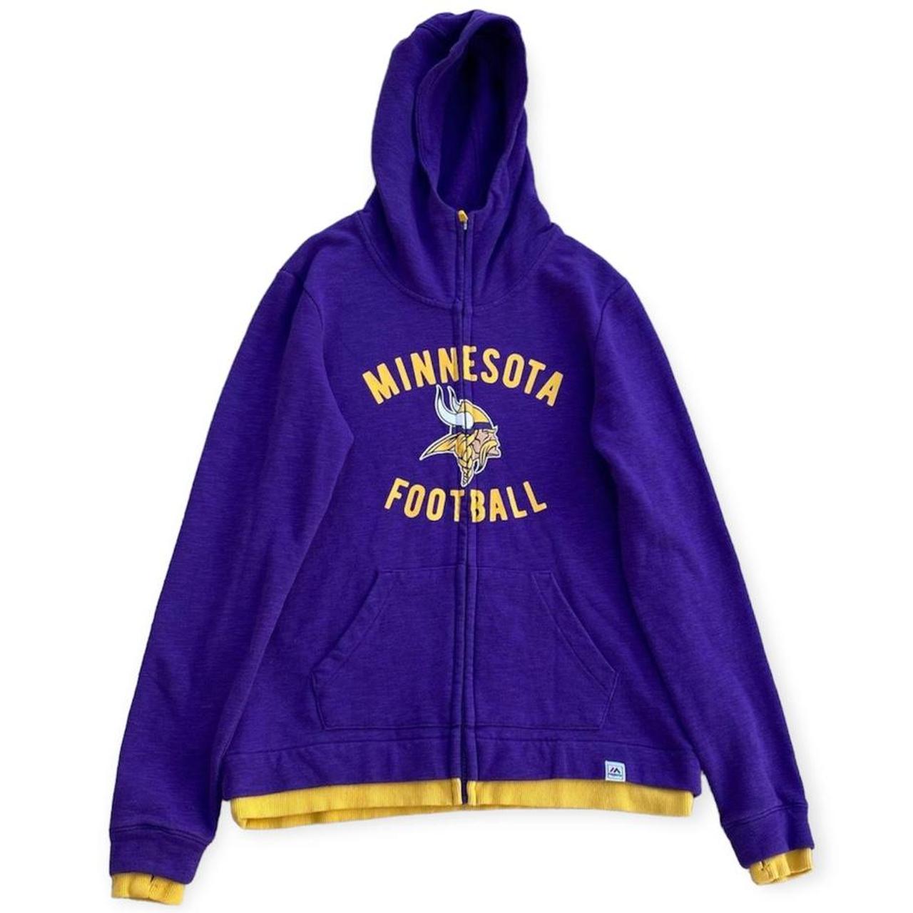 Purple Minnesota Vikings spellout hoodie! This is so - Depop