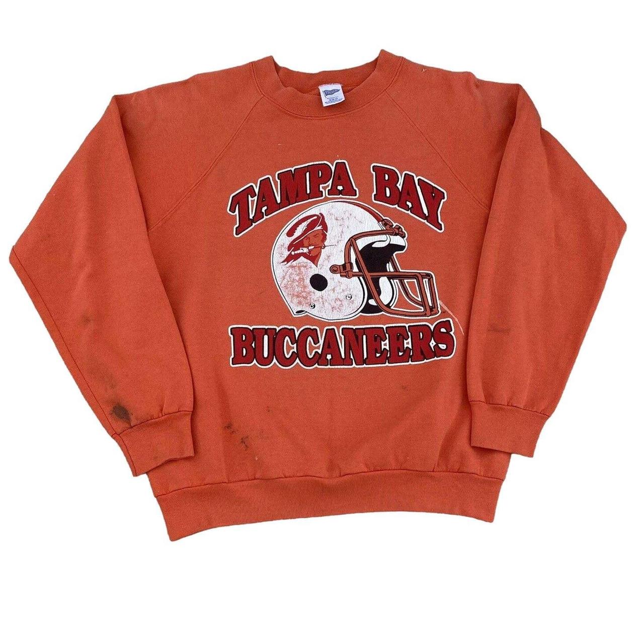 VTG Tampa Bay Buccaneers Faded Sweatshirt Size - Depop