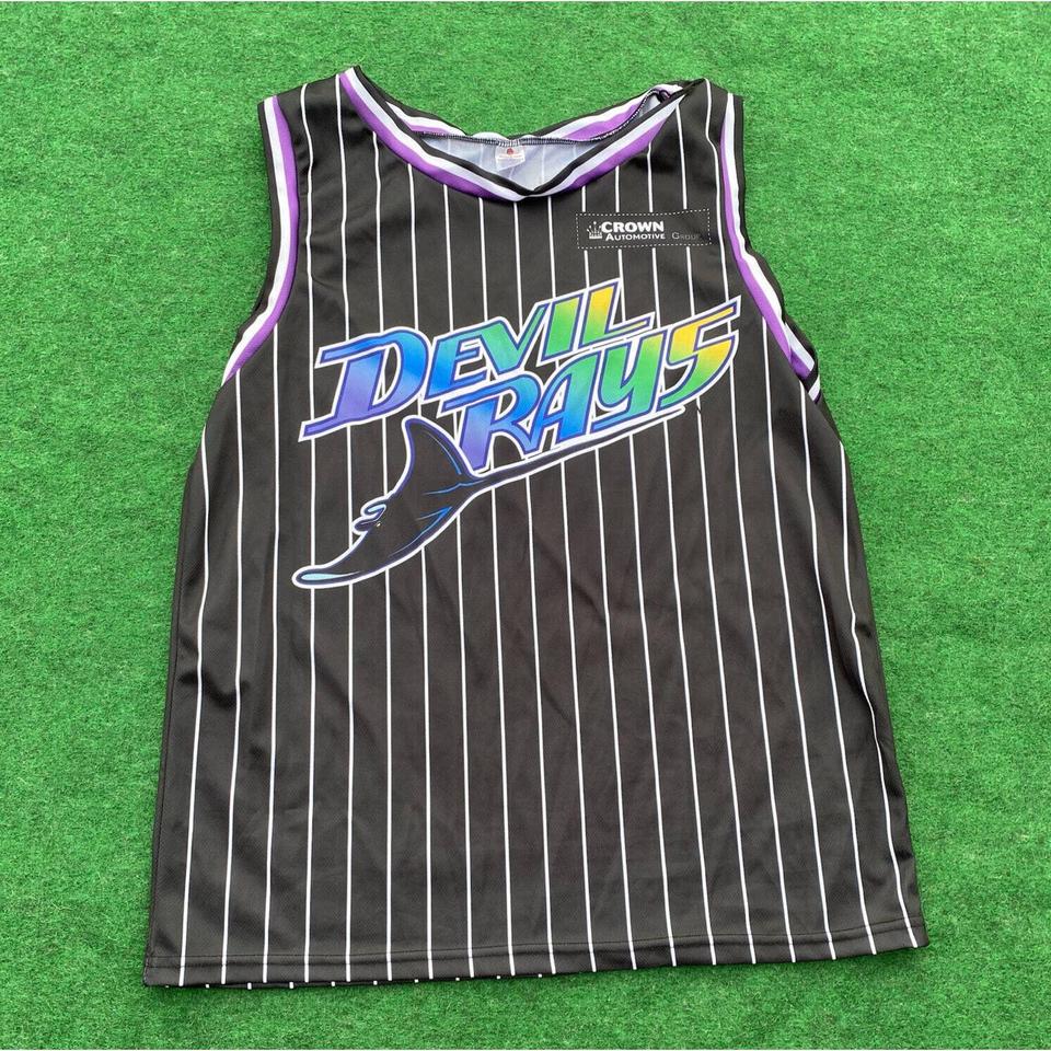 NEW Tampa Bay Devil Rays Brett Phillips New Basketball Jersey Size XL