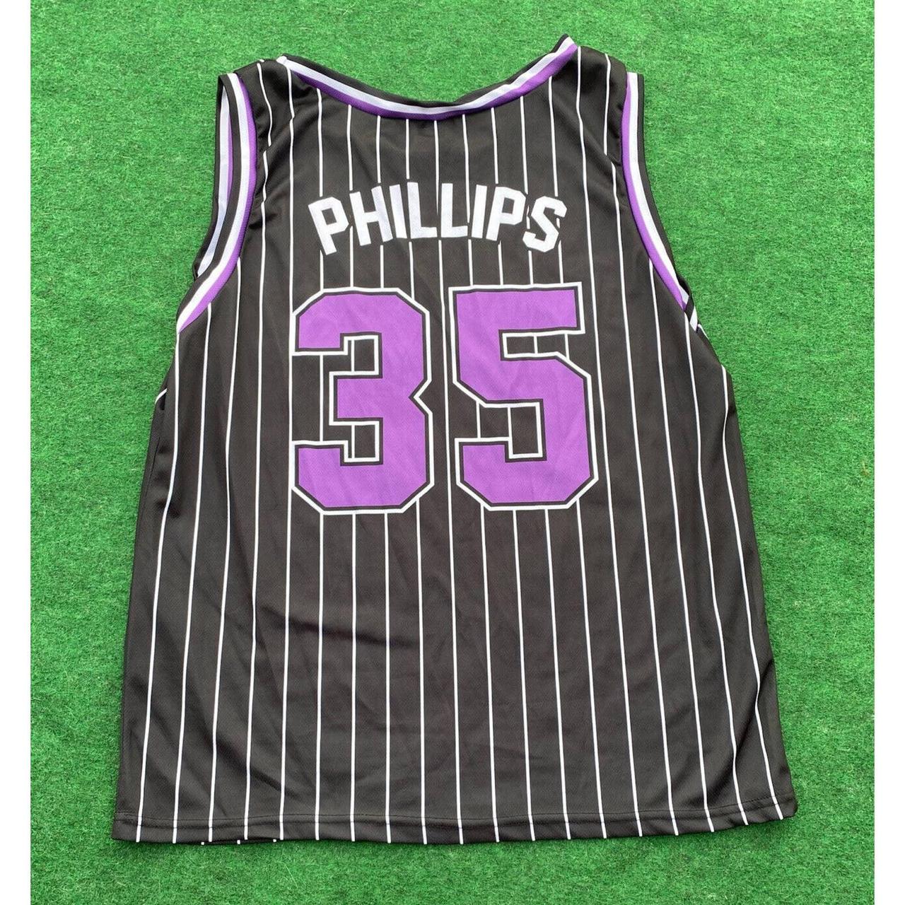 NEW Tampa Bay Devil Rays Brett Phillips New Basketball Jersey Size XL