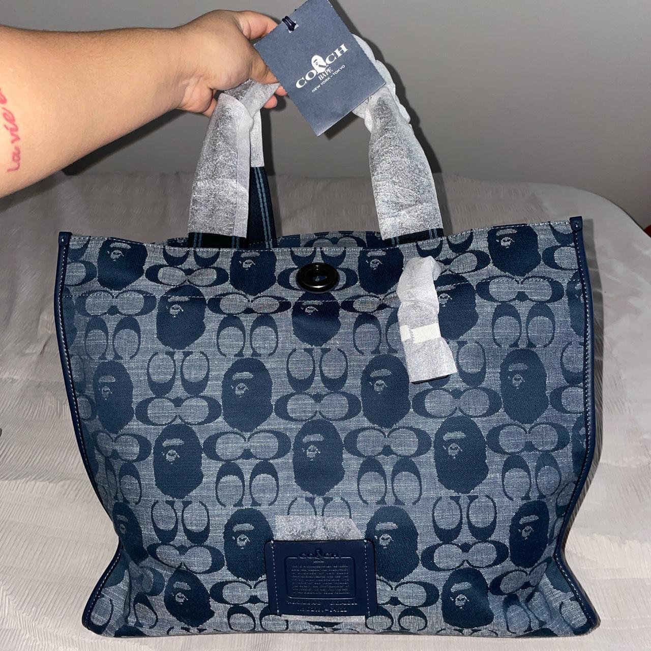 BAPE X COACH CANVAS TOTE BAG, BRAND NEW