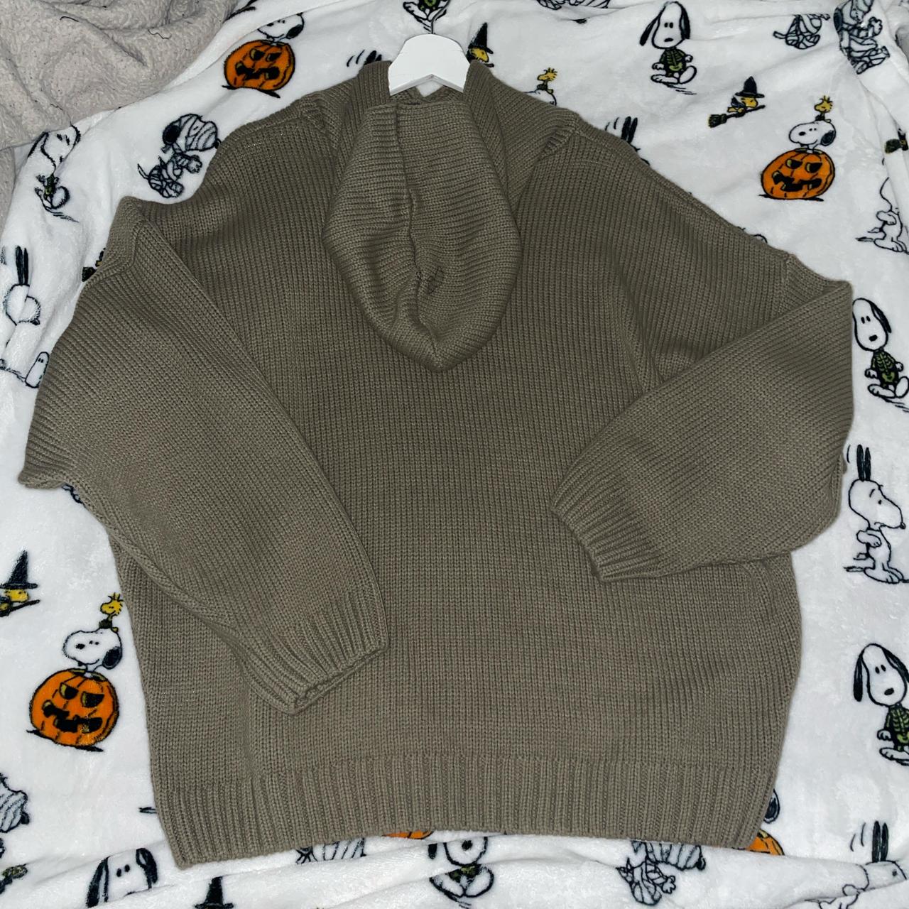 SistersandSeekers Crypt Knit Hoodie Light Brown - Depop