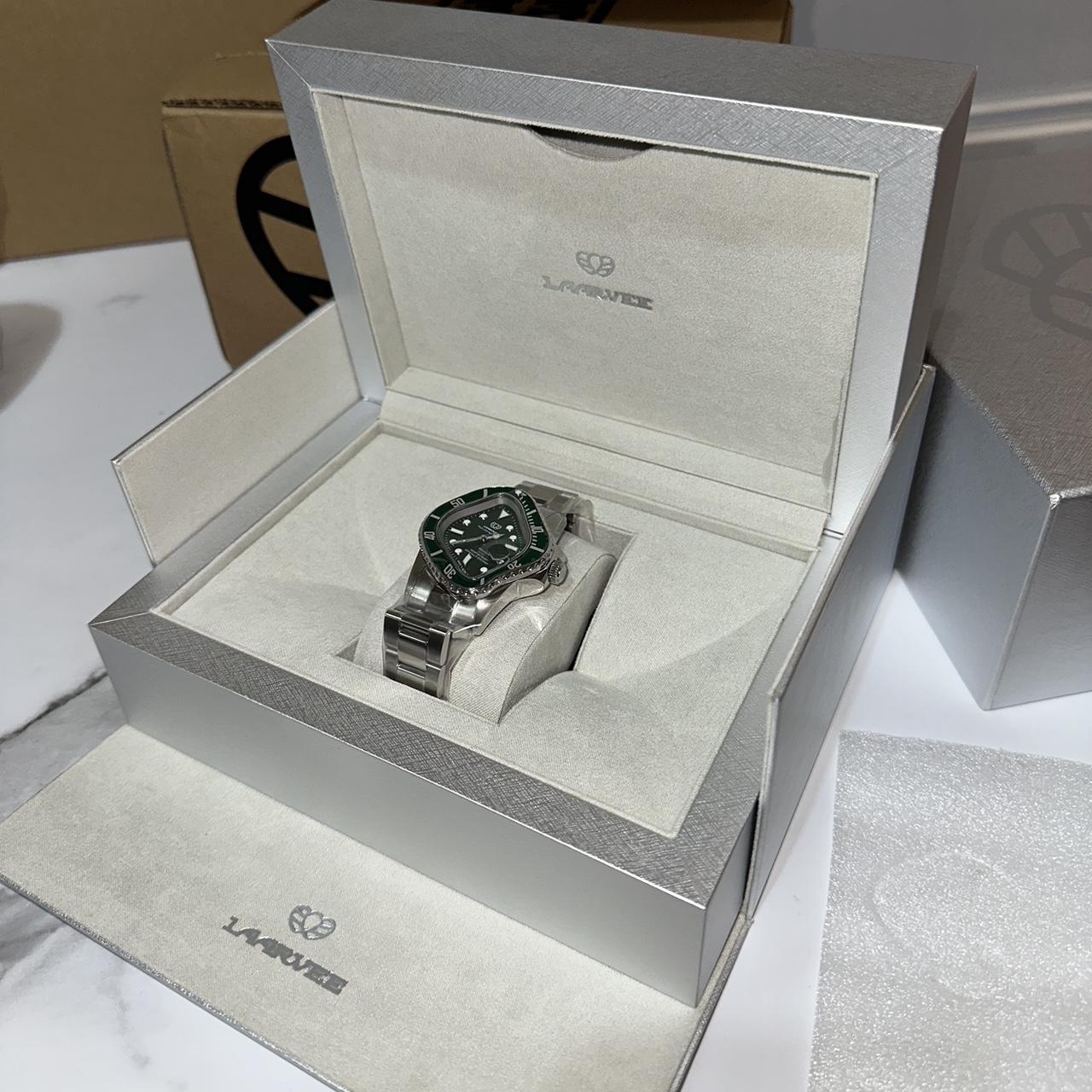 LAARVEE PEA001 Green Bezel - Green Dial Brand new... - Depop