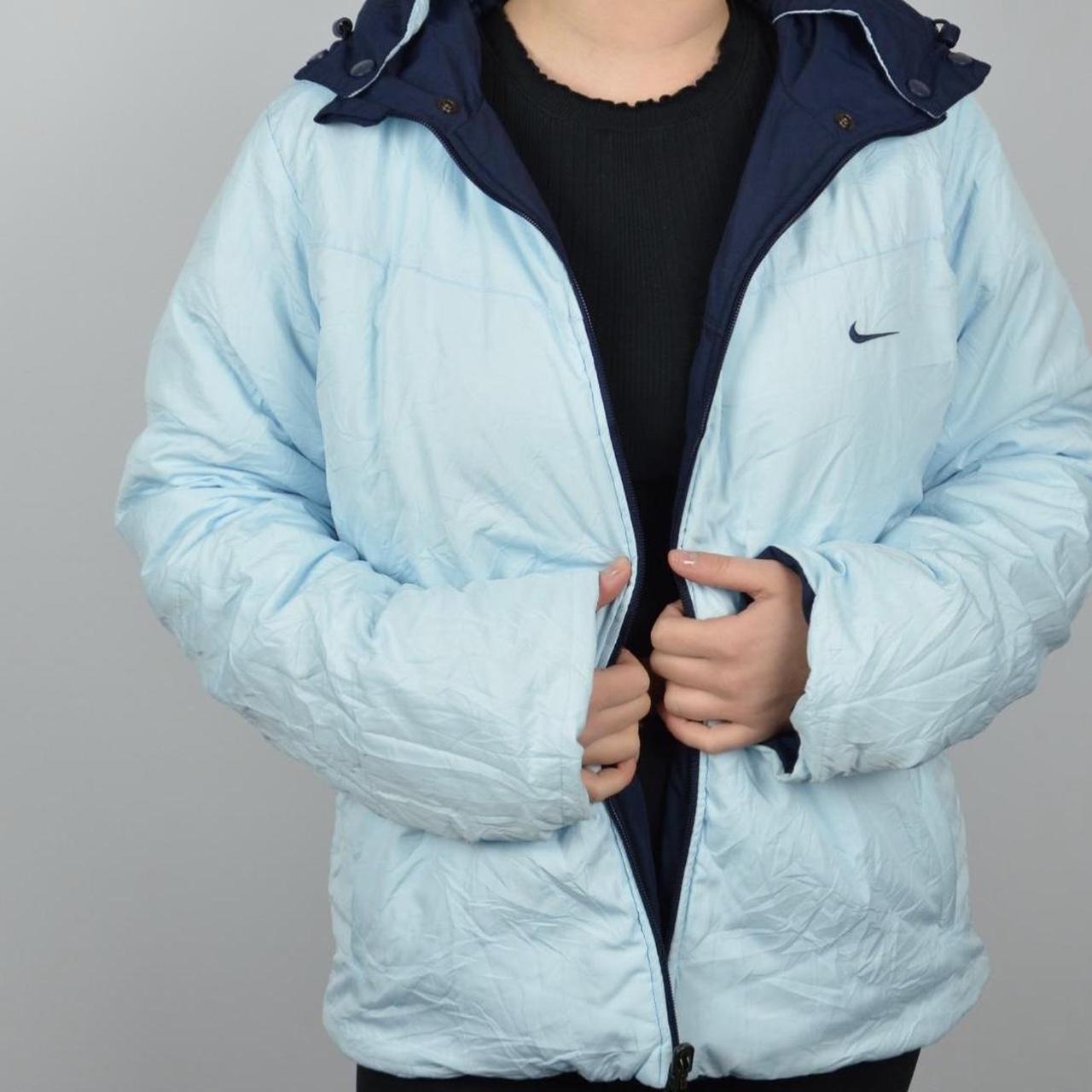 baby blue nike puffer jacket