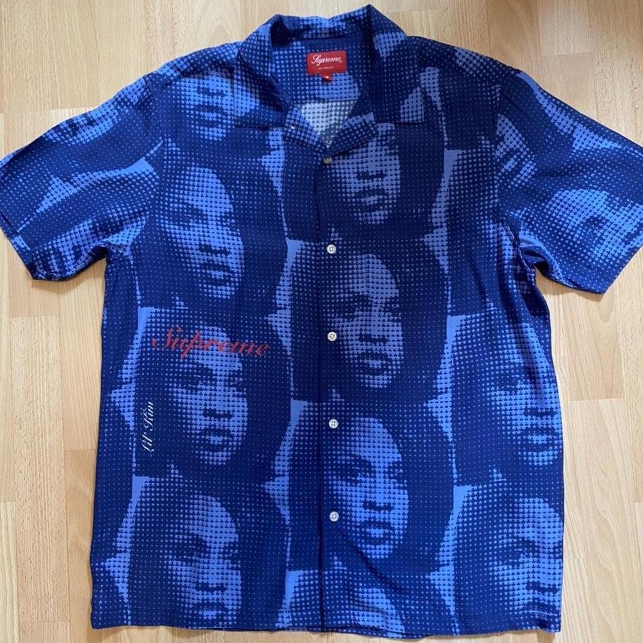 Supreme x Tom & Jerry Teal Button Up Work Shirt -... - Depop