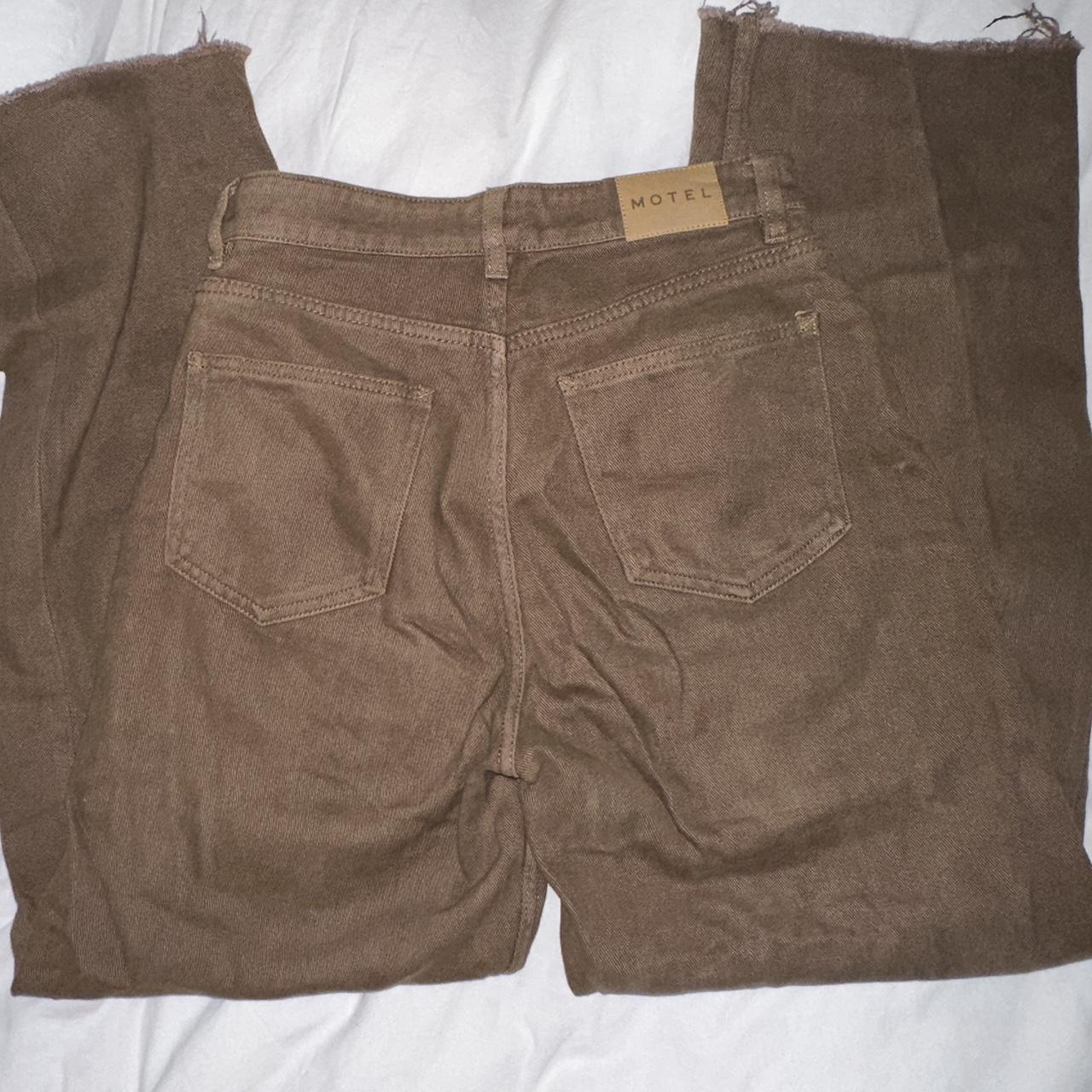Motel Women's Brown Jeans Depop