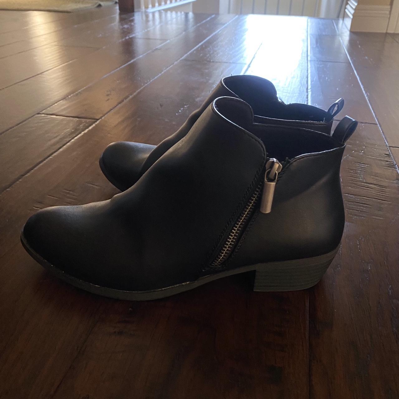 small black ankle boots