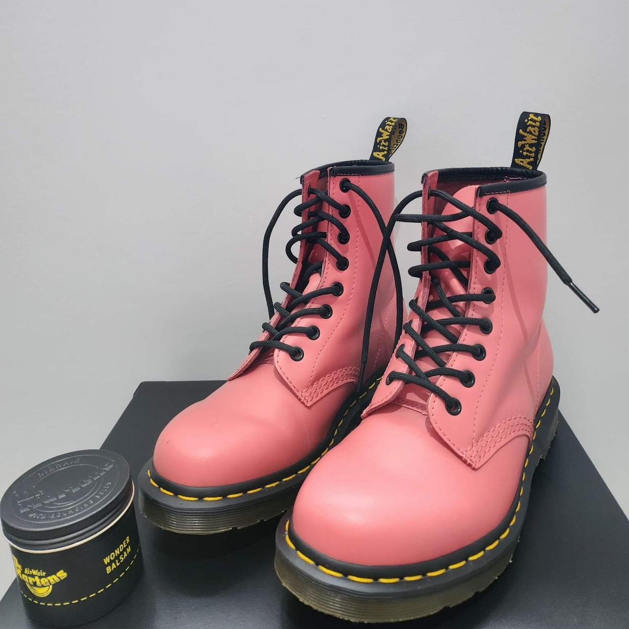 Dr. Martens Women's Pink Boots | Depop