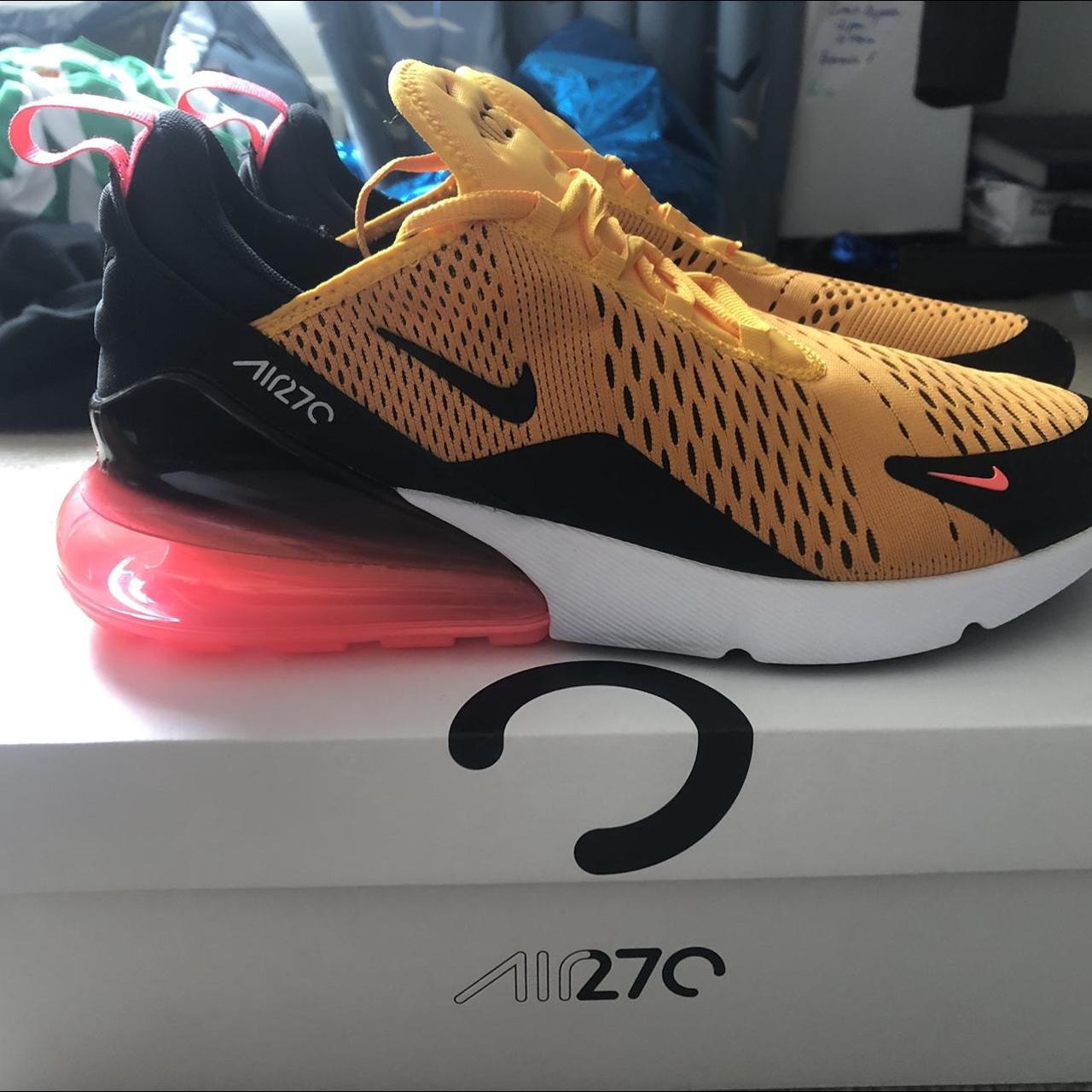 nike pink and yellow trainers