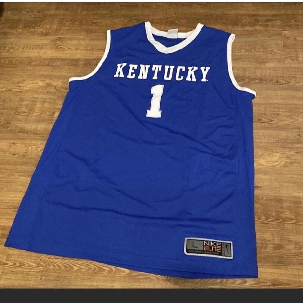 Men's Kentucky Wildcats Jersey Royal #1 Basketball Authentic - Kentucky  Jersey