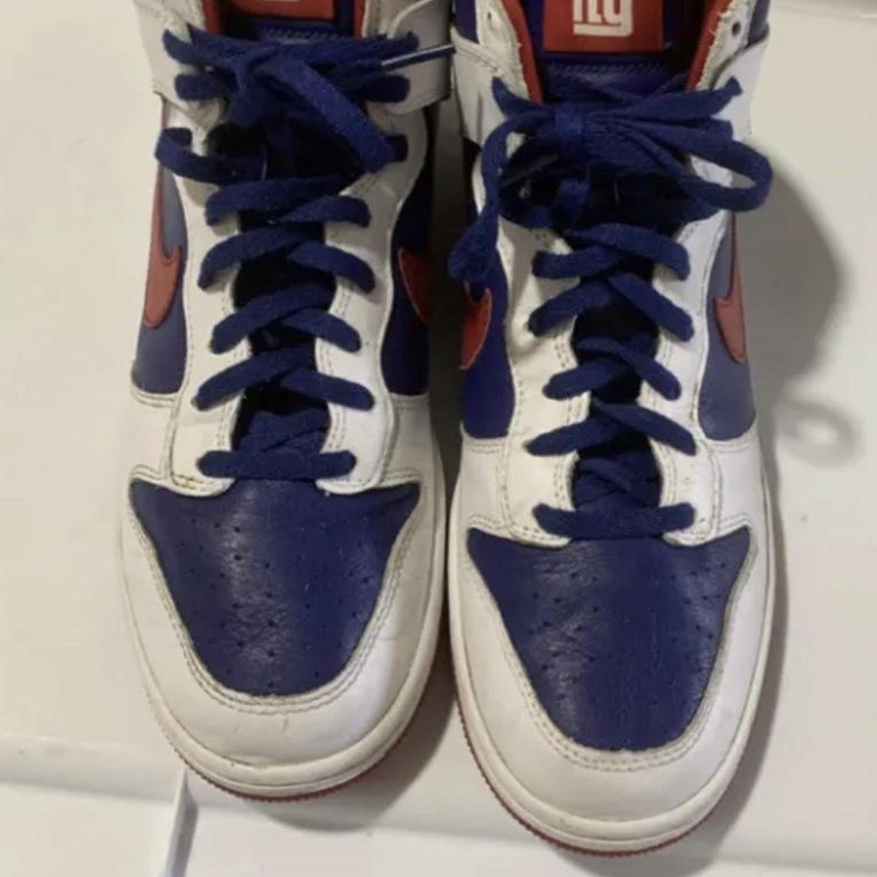 NIKE DUNK HIGH ID NFL "NEW YORK GIANTS" BLUE-WHITE SZ 15