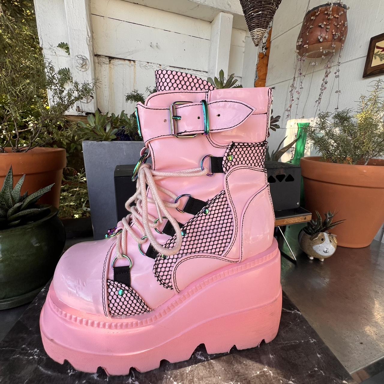 Demonia Women's Platform Boots - Pink - US 6 – De… - image 2