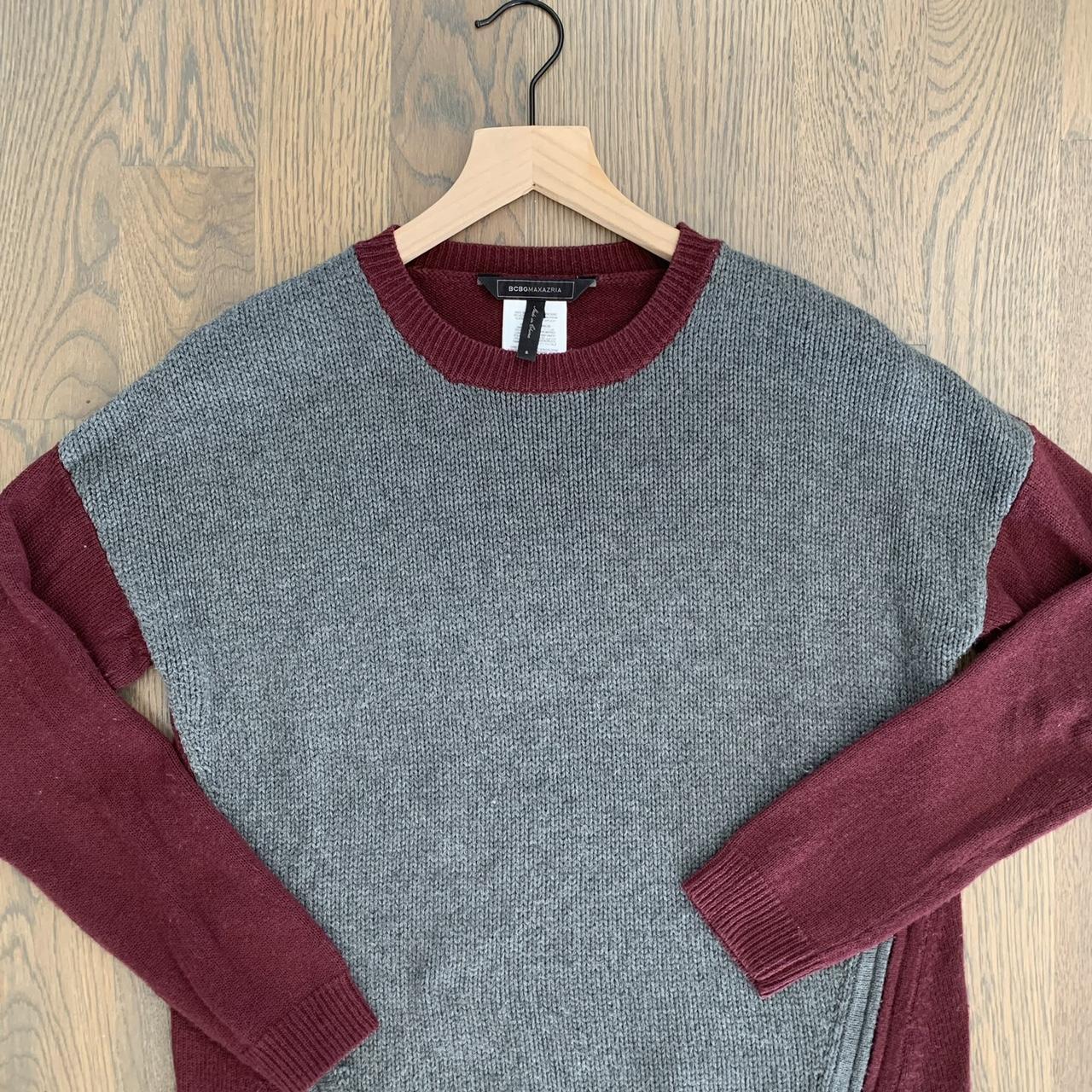 BCBGMaxAzria Lora crew neck sweater with zip detail Depop