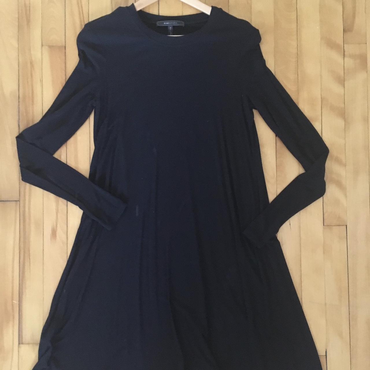 BCBGMaxAzria Jeanna knit jersey long sleeve dress in